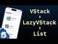 Performance between LazyVStack VStack and List