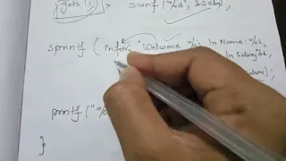 sprintf function in C