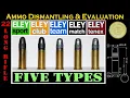 22LR Deconstruction ELEY - 5 TYPES Sport-Club-Team-Match-Tenex Ammo Dismantling Evaluation