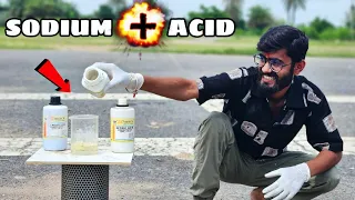 Mixing Sodium Metal in Strong Acids (H₂SO₄ + HNO₃) | Extreme Reaction