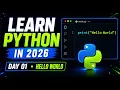 Learn Python in 2026 Python for Beginners