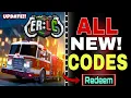 ALL NEW EMERGENCY RESPONSE LIBERTY COUNTY ROBLOX CODES - ERLC CODES 2026 ROBLOX