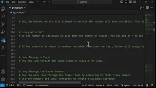 Python Tuples Access Tuple Items Update Tuples Unpack Tuples Loop Tuples Join Tuples