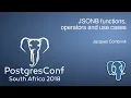 JSONB functions operators and use cases
