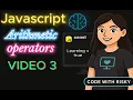 Arithmetic Operators in JavaScript Explained Beginner Friendly