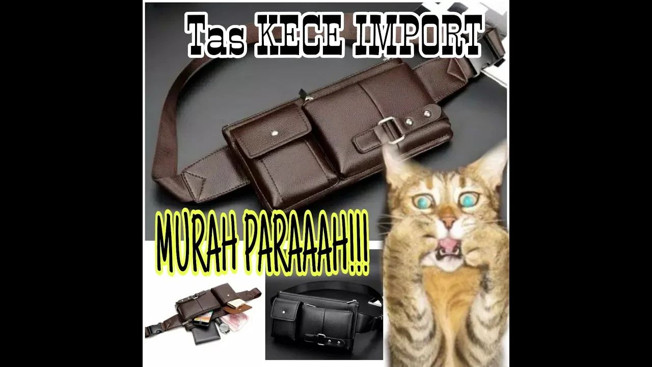 TAS SELEMPANG PRIA BAHAN KULIT TERBAIK TEKINIAN