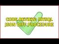 Code Review MySQL JSON diff procedure