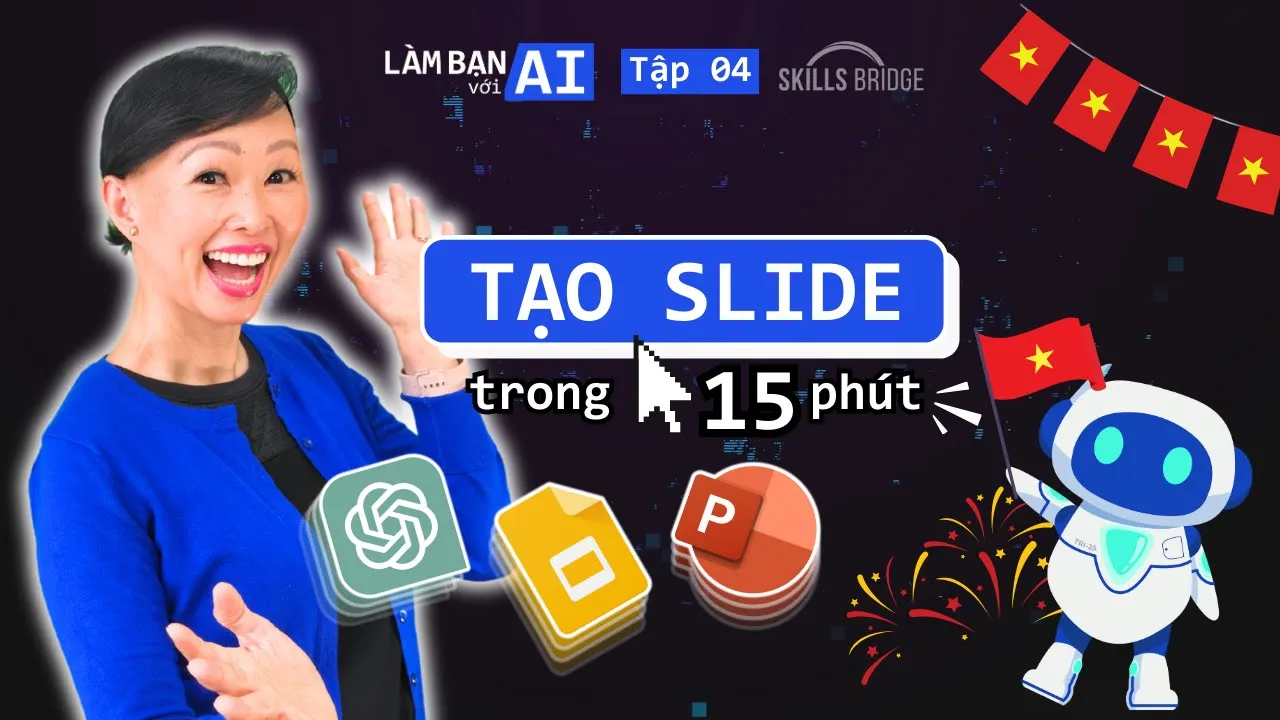 Outline Video Tự Động Hóa TẠO MỚI Slide Thuyết Trình (step by step) | Generate Slides With AI | Làm Bạn Với AI EP4
