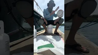 Boat maintenance #sailingbyefelicia #propane #sailboat #repair