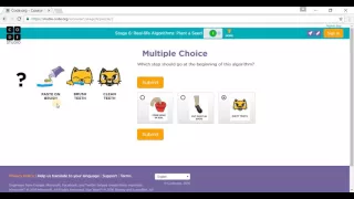 Code org Course 1 - Stage 6 Real life Algorithms Plant a seed
