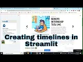 Creating Timelines in Streamlit webapp