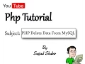 Php Tutorial Delete data From Mysql Database