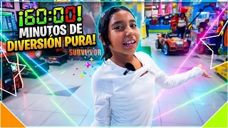 ¡Solo tenía 60 MINUTOS y TODO SALIÓ MAL! ⏱️😭 #Reto60Minutos #parquedeatracciones #failsdivertidos