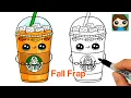 How to Draw a Starbucks Fall Frappuccino FAN Inspired