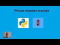 Python phone number tracker Location service provider
