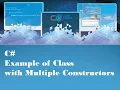 C - Example of Class with Multiple Constructors