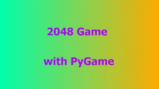 ASMR 2048 in Python with pygame - No talking
