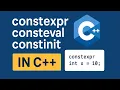 constexpr consteval and constinit in C