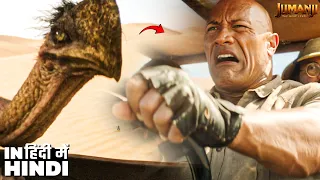 the rock and crew ka craziest chase ever ostrich attack in jumanji hindi 