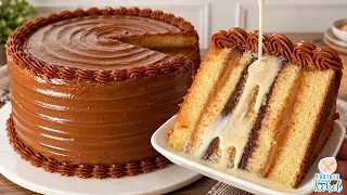PASTEL CAPITAS VIRAL | ¡6 CAPAS de DULCE DE LECHE y CHOCOLATE ! con 3 LECHES | POSTRES CON IXCHEL