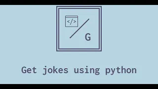 How to get programming jokes using python