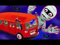 Lagu Halloween Untuk Anak-Anak | Roda Menakutkan Di Bus | HooplaKidz Bahasa