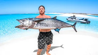 Giant Mackerel Catch And Cook On Tiger Shark Beach