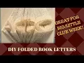 DIY Folded Book Letters