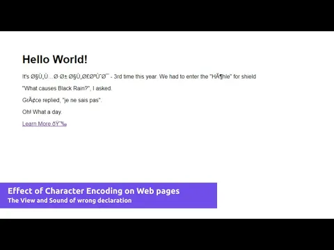 Download MP3 How Character Encoding Affects Web pages - Example