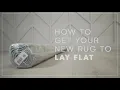 How to get your new rug to lay flat by Tayse remove creases and wrinkles fast