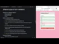 HTML Form Validation Required Pattern Input Types