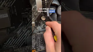 CMOS RESET Shorts Pc Pcrepair Computerrepair Gamingpc Tech 