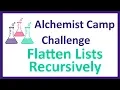 Solution to Challenge 14 Flattening lists recursively in Elixir