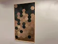 DIY 3D Wall Panel Installation How to Install Wooden Hexagon Hexagon Wall Art Panels