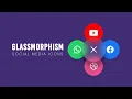 Glassmorphism Social Media Share Button Html CSS