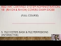 5 Red Hat Linux RHCSA V8 EX200 - File system Bash and File Permissions