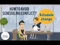 How to avoid scheduling conflict