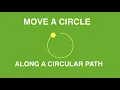 Move a Circle Along a Circular Path Javascript Animation