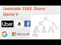 Leetcode 1563 Stone Game V