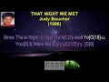 That Night We Met - Judy Boucher (Karaoke Sing-A-Long) (Lyrics) & (Guitar Chords) #oldschool