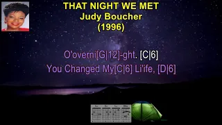 that night we met judy boucher karaoke sing a long lyrics u0026 guitar chords oldschool