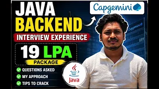 Capgemini Java Backend Developer Interview Experience 19 LPA Java Spring Boot Microservices