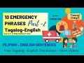Learn Tagalog 10 EMERGENCY PHRASES Tagalog - English Translations Daily Conversations