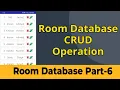 Room database CRUD Room database android tutorial Room database Android