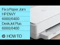 How to fix paper jams on the HP ENVY 6000 and 6400 printer series HP Support