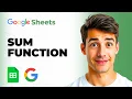 How To Use The SUM Function In Google Sheets Easiest Way 2026 Guide