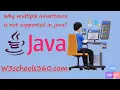 Why multiple inheritance is not supported in java W3schools