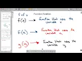 R 1 - Functions and Function Notation