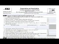 IRS Form 4562 walkthrough Depreciation and Amortization