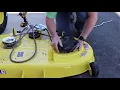 How to change a belt on a John Deere x350 Mower